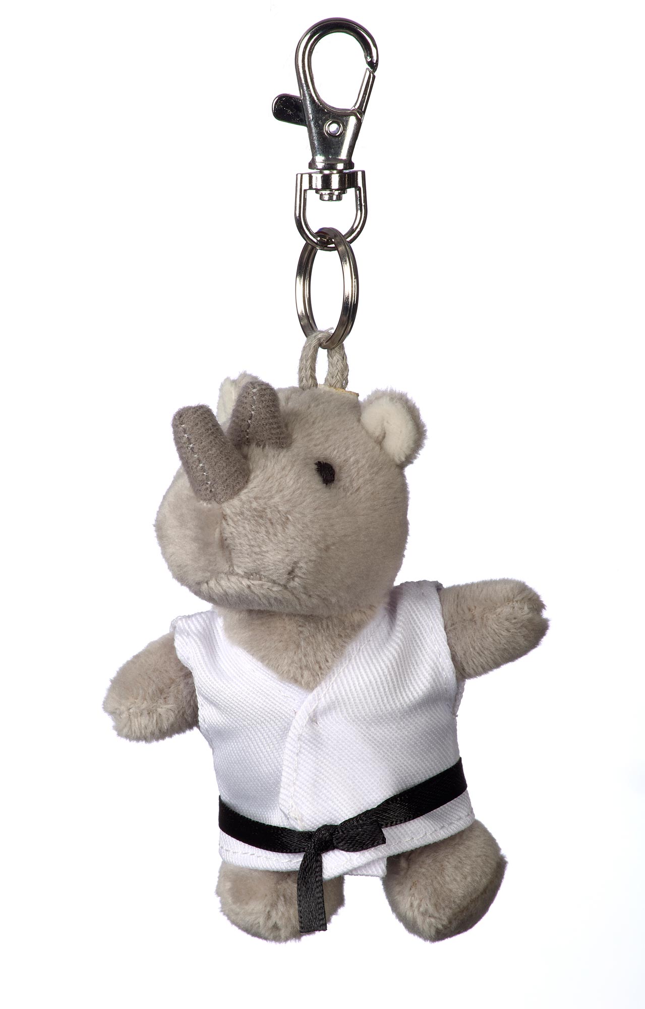 Nashorn - Plüschtier-Schlüsselanhänger, ca. 10 cm