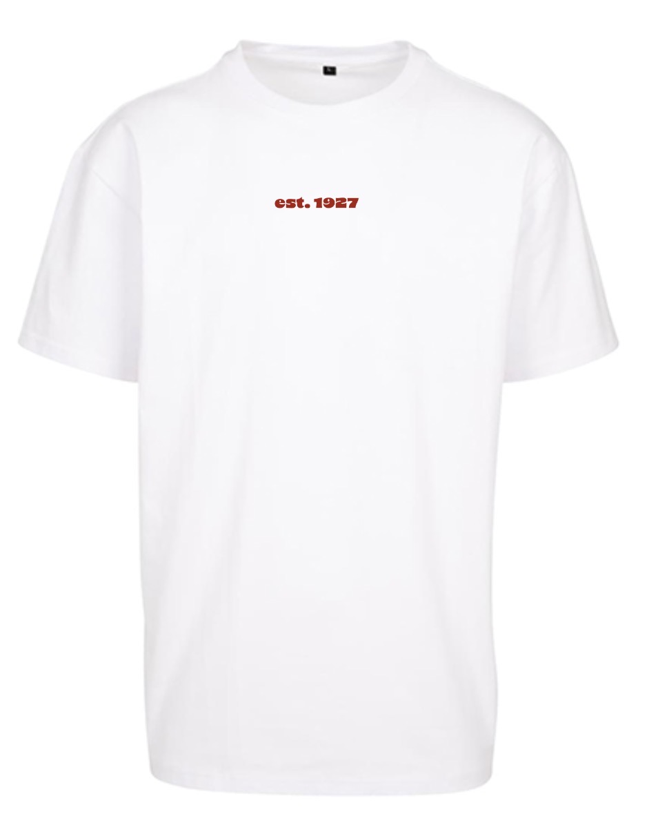 VfL Volkach Motivshirt Oversize "Gleich Donner" weiß