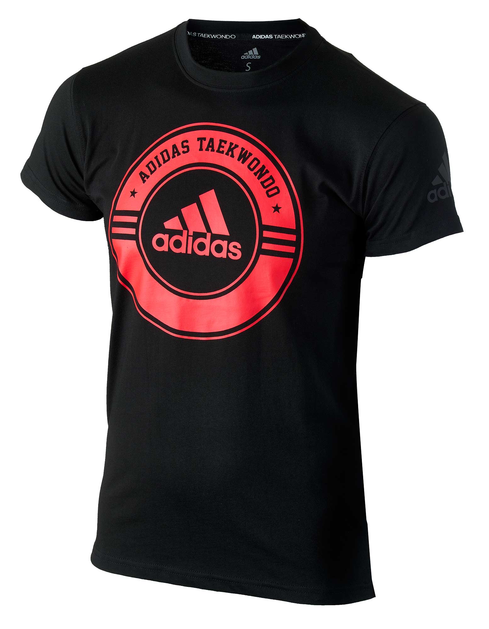 adidas Taekwondo Community Line Shirt Circle black/red, adicsts01T
