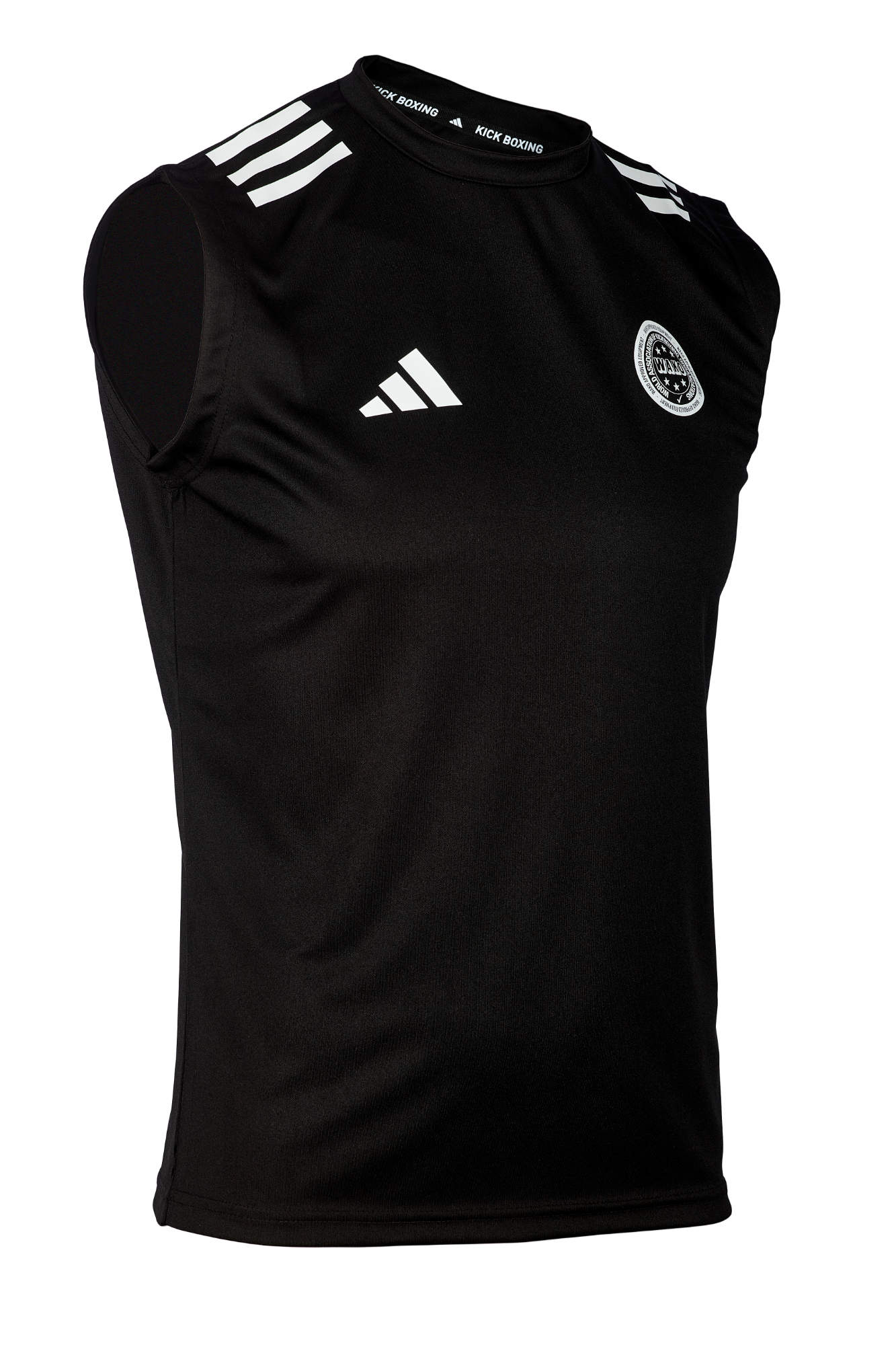adidas Kickbox-Sleeveless Shirt Kick Light schwarz, WAKO adiWAKOST1