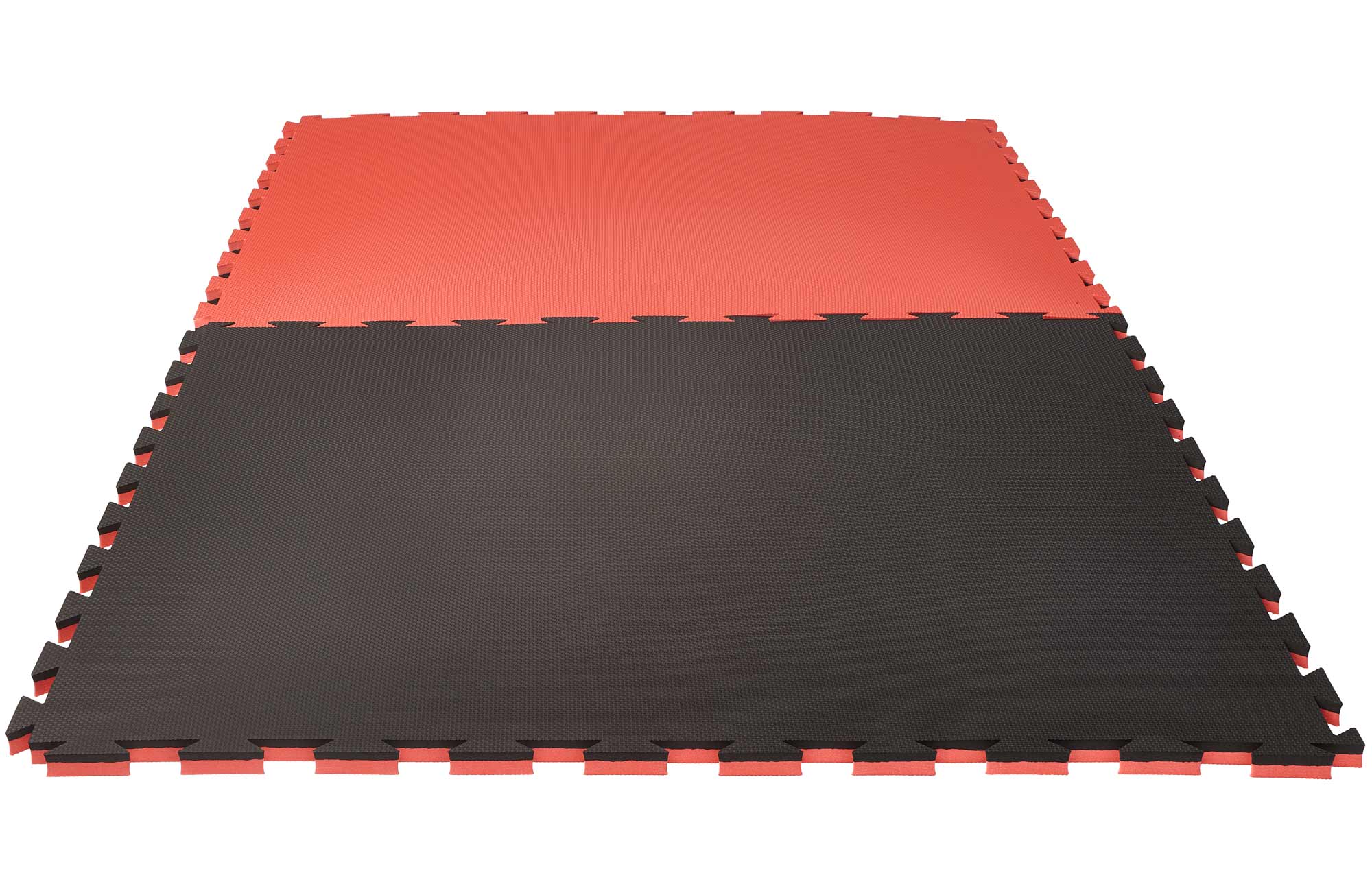 Puzzlematte Pro Grappling 2 cm Crosstexture schwarz/rot Wendematte
