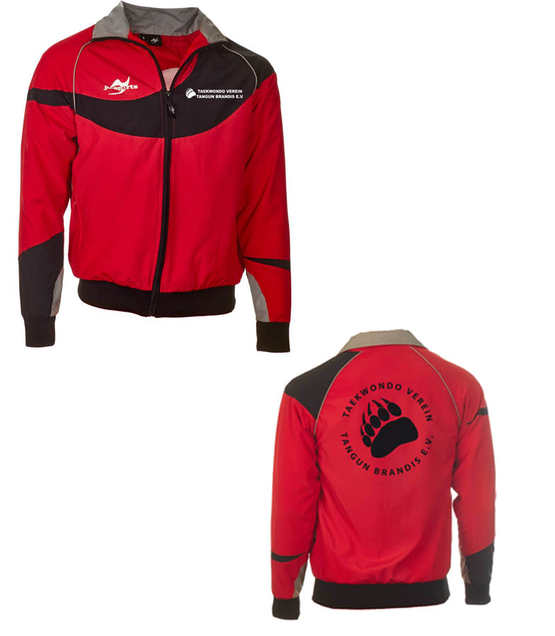 Teamwear Element C1 Jacke rot-Taekwondo Verein Tangun Brandis e.V.