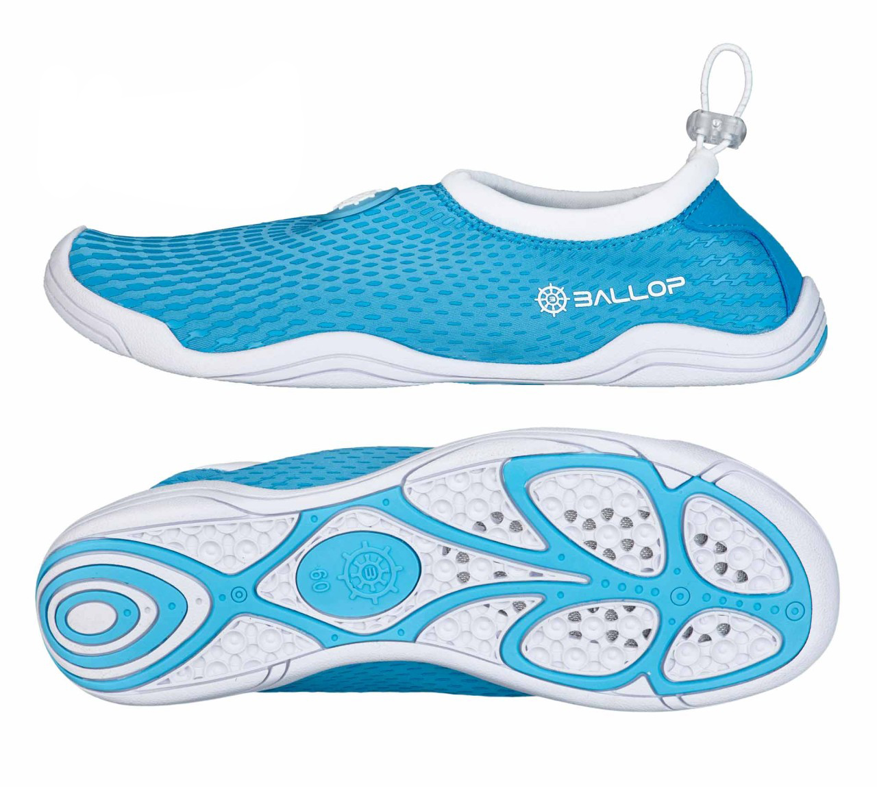 Schuh, Wassersport, Mesh-Schuh, Gummisohlen, Blau