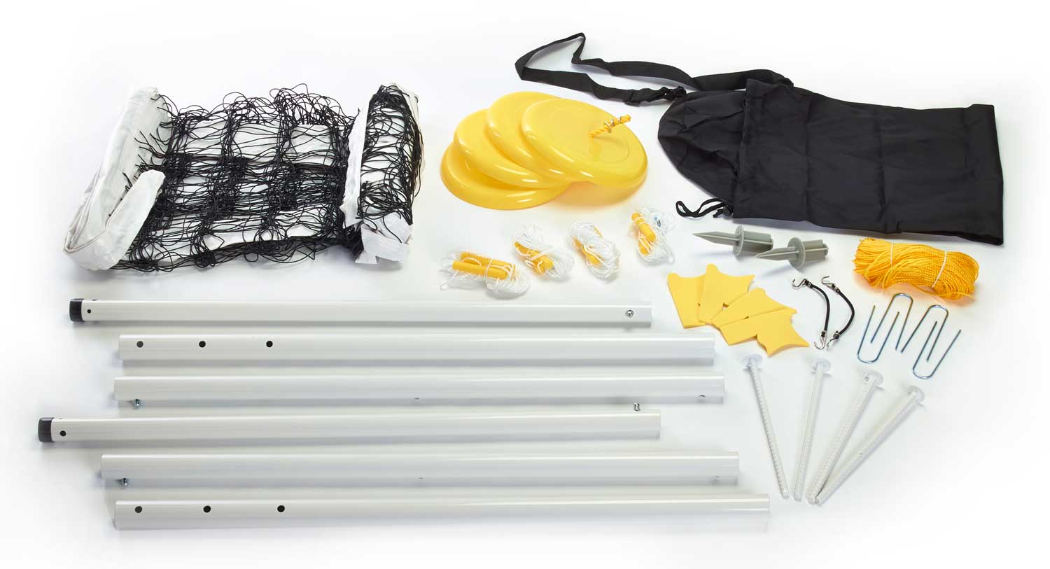 Beach-Volley-Set deluxe (Netz und Ständer) 1144