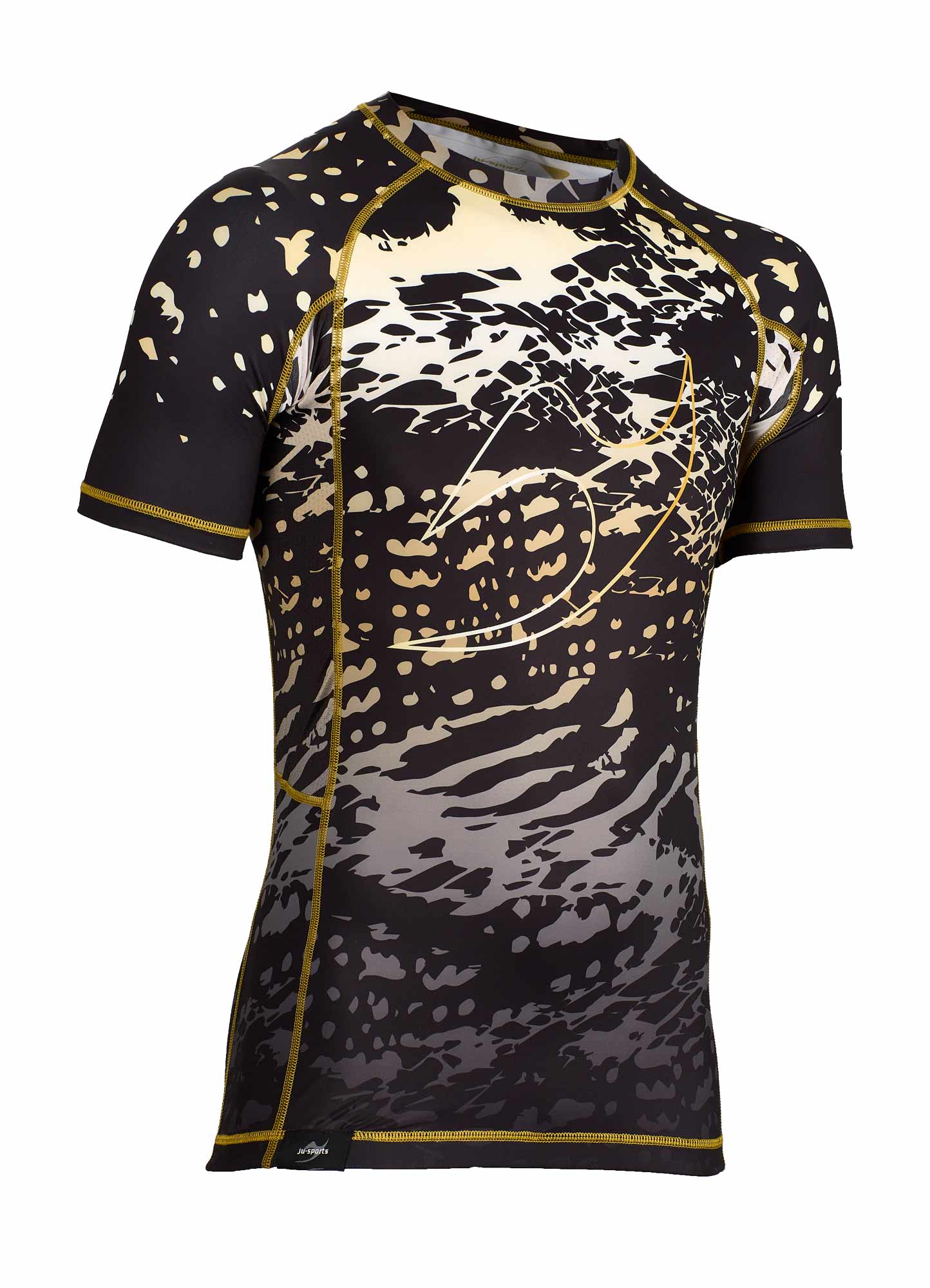 Rashguard DV4 kurzarm black/gold