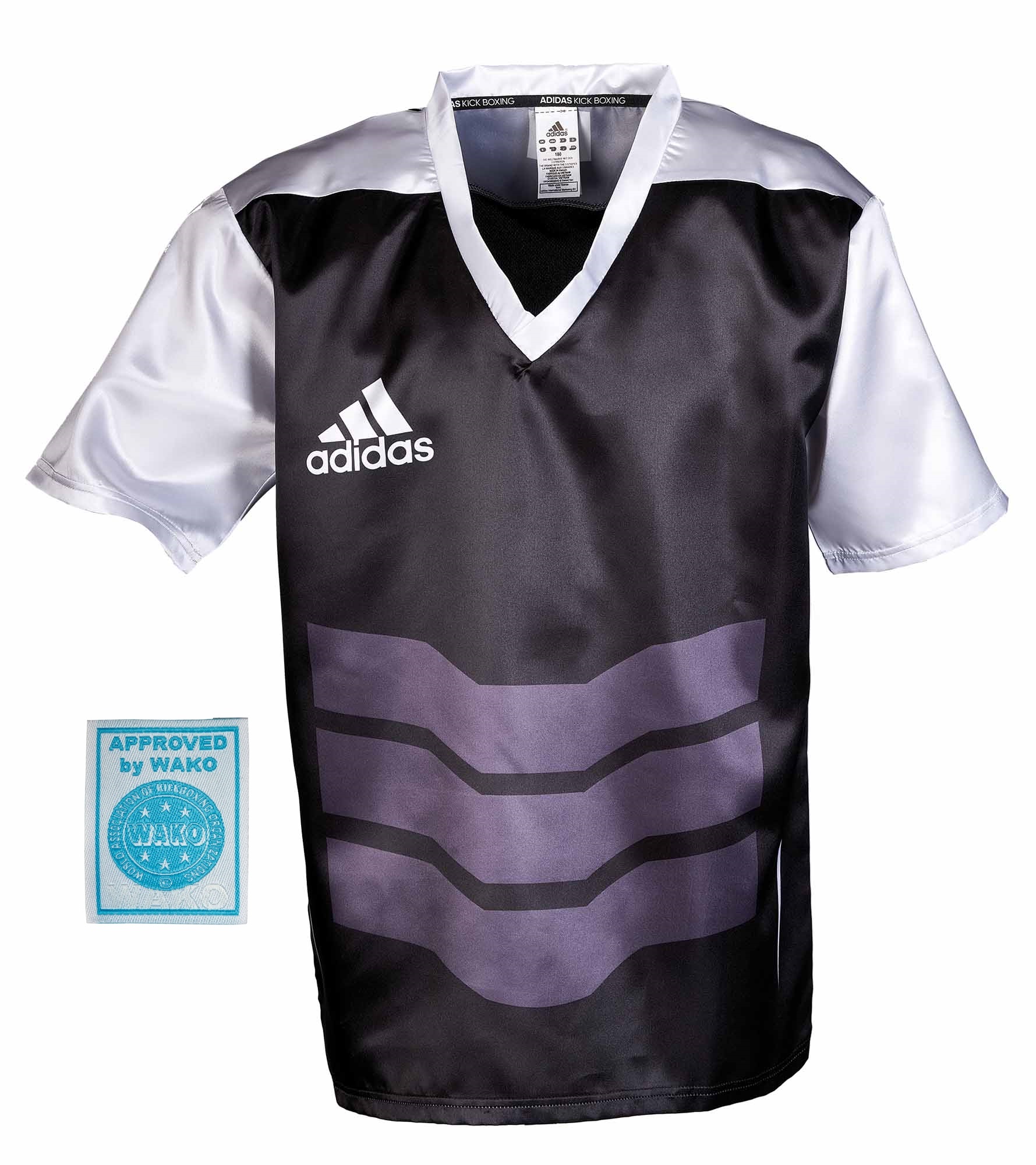 adidas Kickbox-Shirt schwarz/weiß, adiKBUN210S