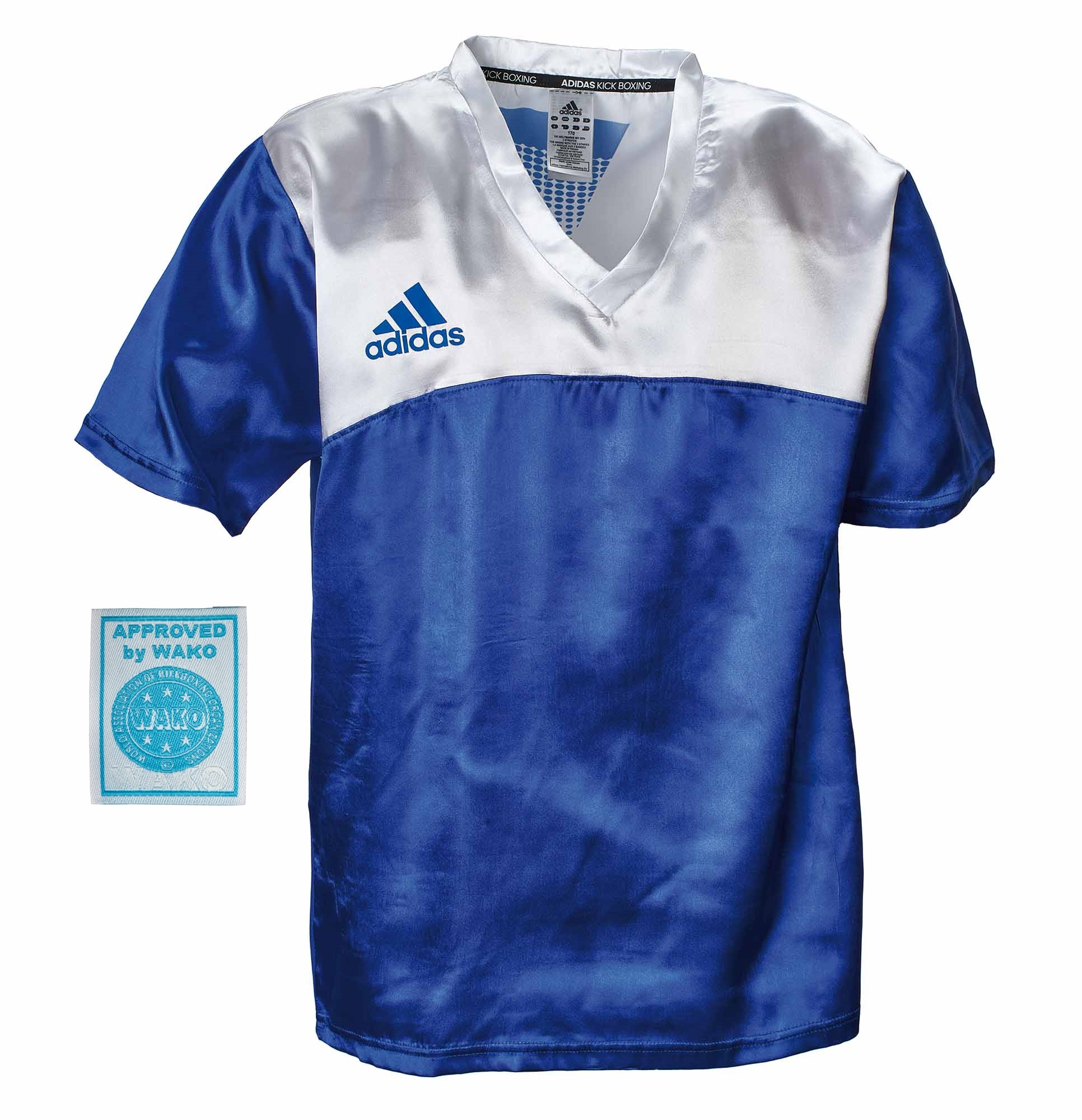 adidas Kickbox-Shirt blau/weiß, adiKBUN100S