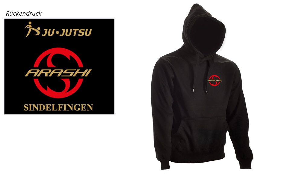 Hoodie schwarz Arashi Vereinsedition