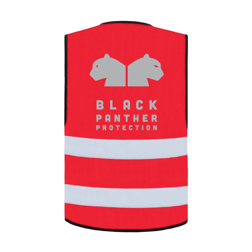 BPP Black Panther Protection Warnweste Kids rot