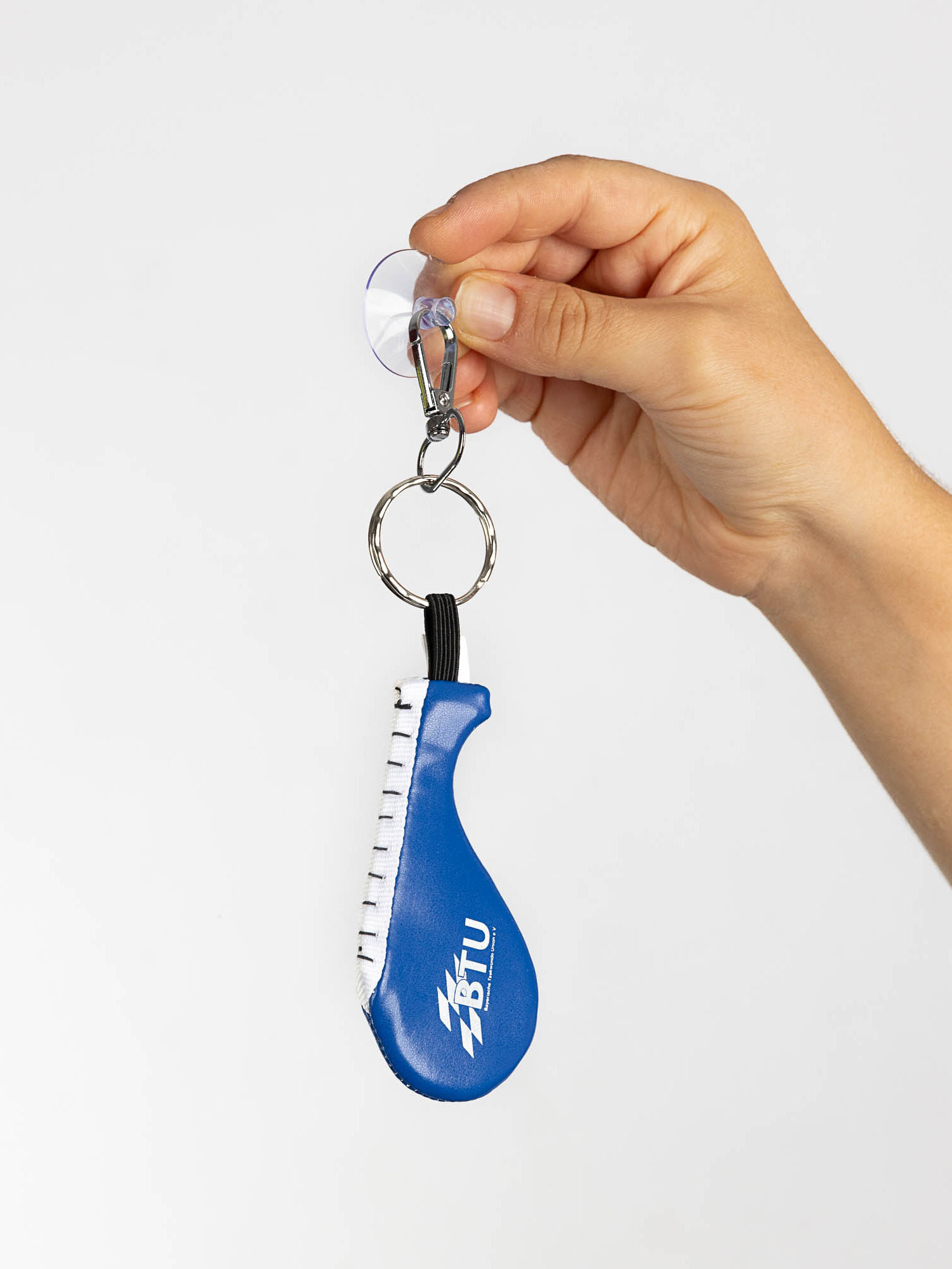 Schneidklinge, Schlüsselanhänger, Blauer Reißzacken, Zubehör, Kunststoff, Keychain, Blue pouch, Reißverschluss-Griff, Kompakt, Karabiner