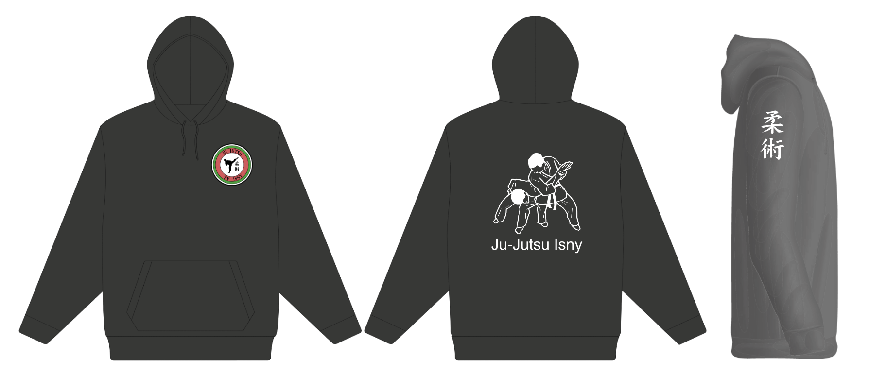 Hoodie Kids Ju-Jutsu Isny schwarz
