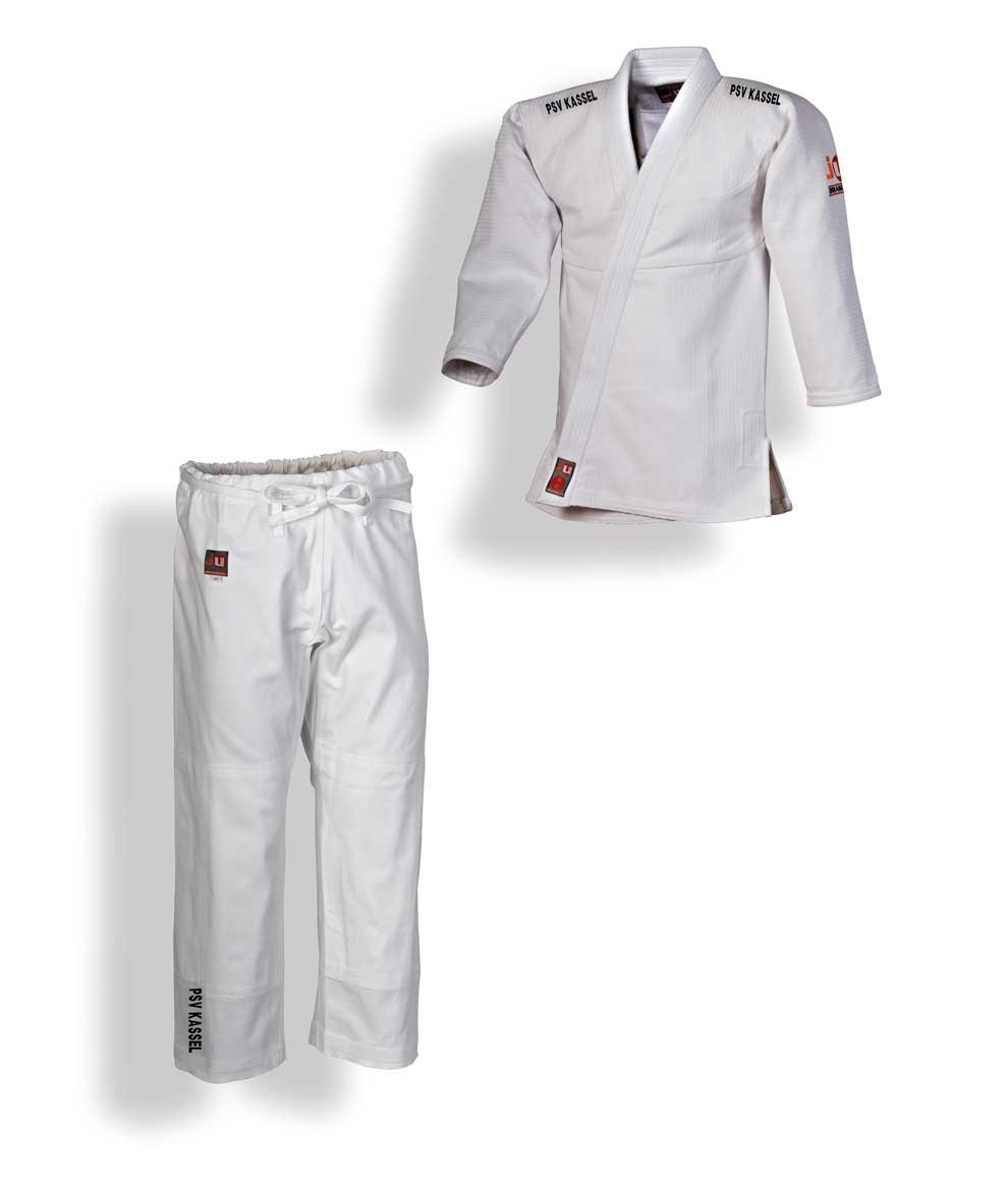 Ju-Jutsu Anzug "Brasilia" weiß PSV Kassel Vereinsedition
