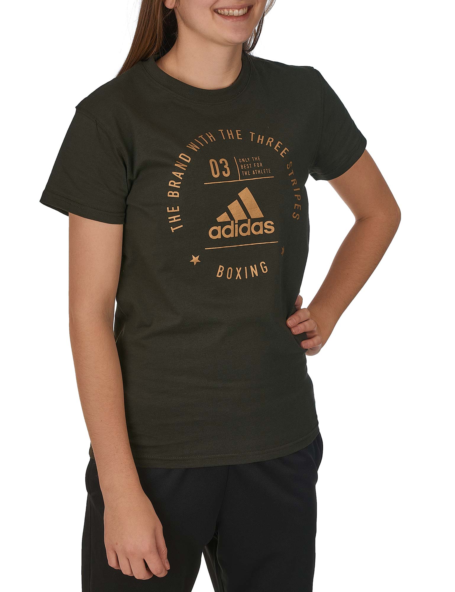 adidas Community T-Shirt "BOXING" olive/gold, adiCL01B