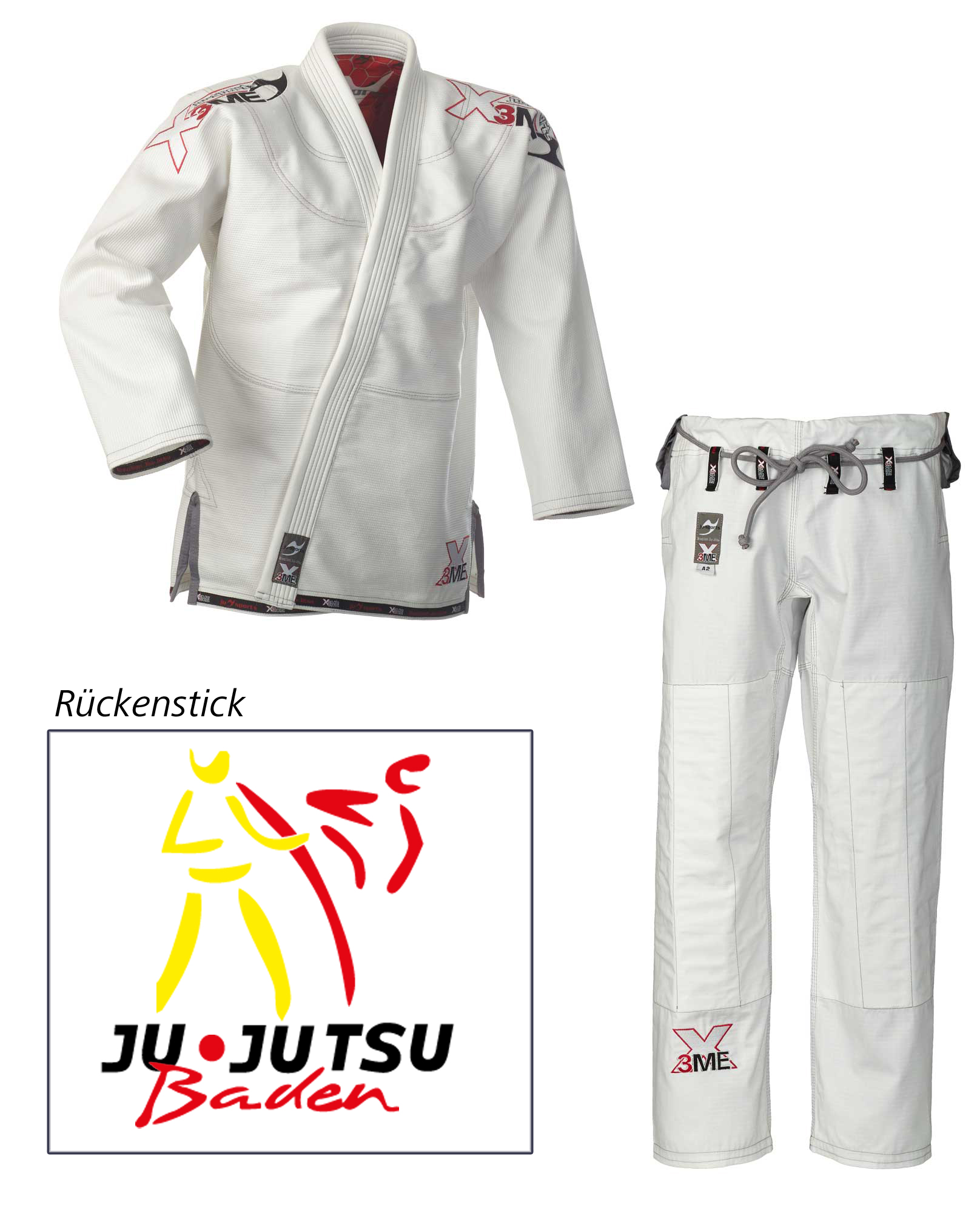 BJJ-Anzug "EXTREME White 2.0" white JJ-Baden