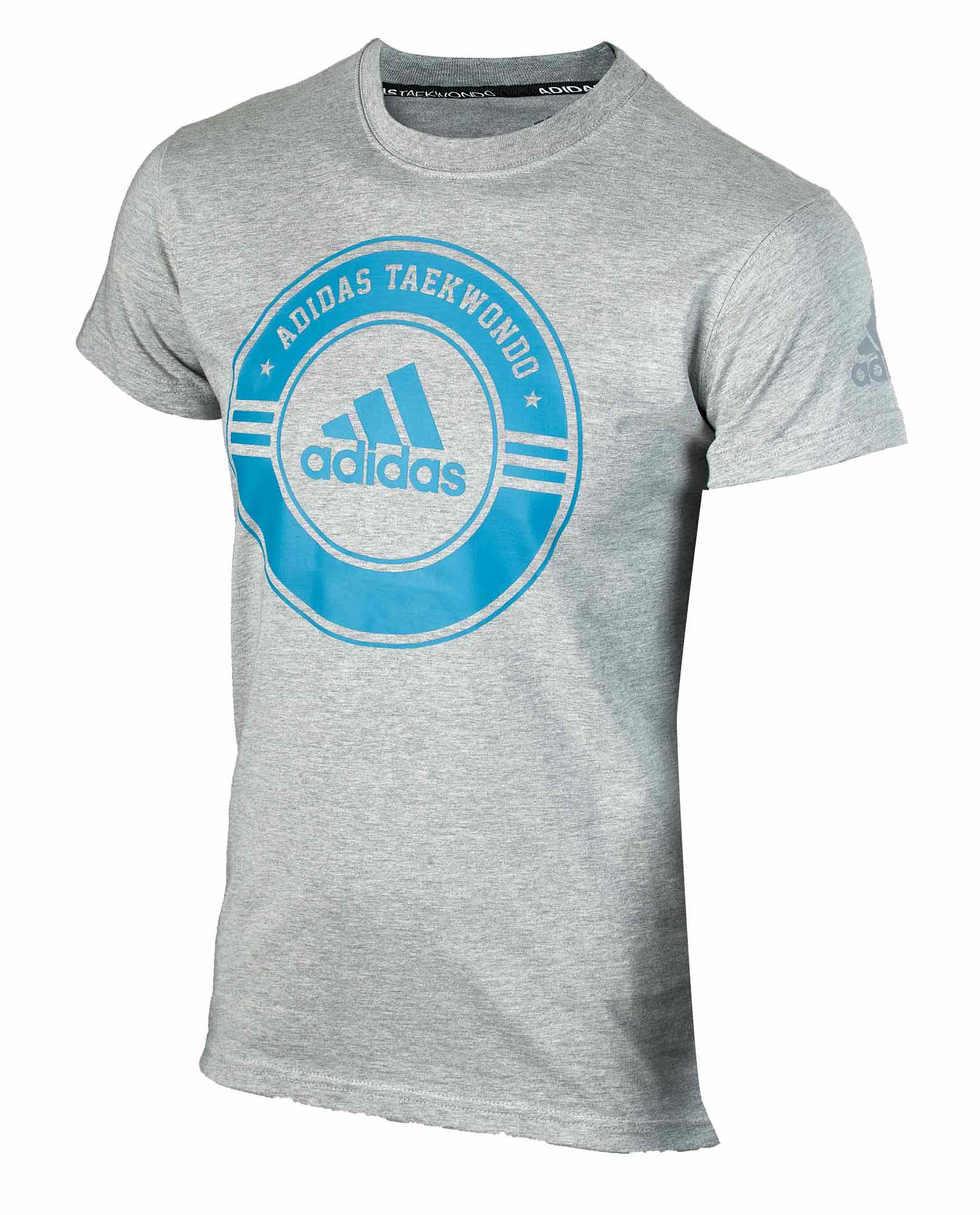 adidas Taekwondo Community Line Shirt Circle grey/blue, adicsts01T