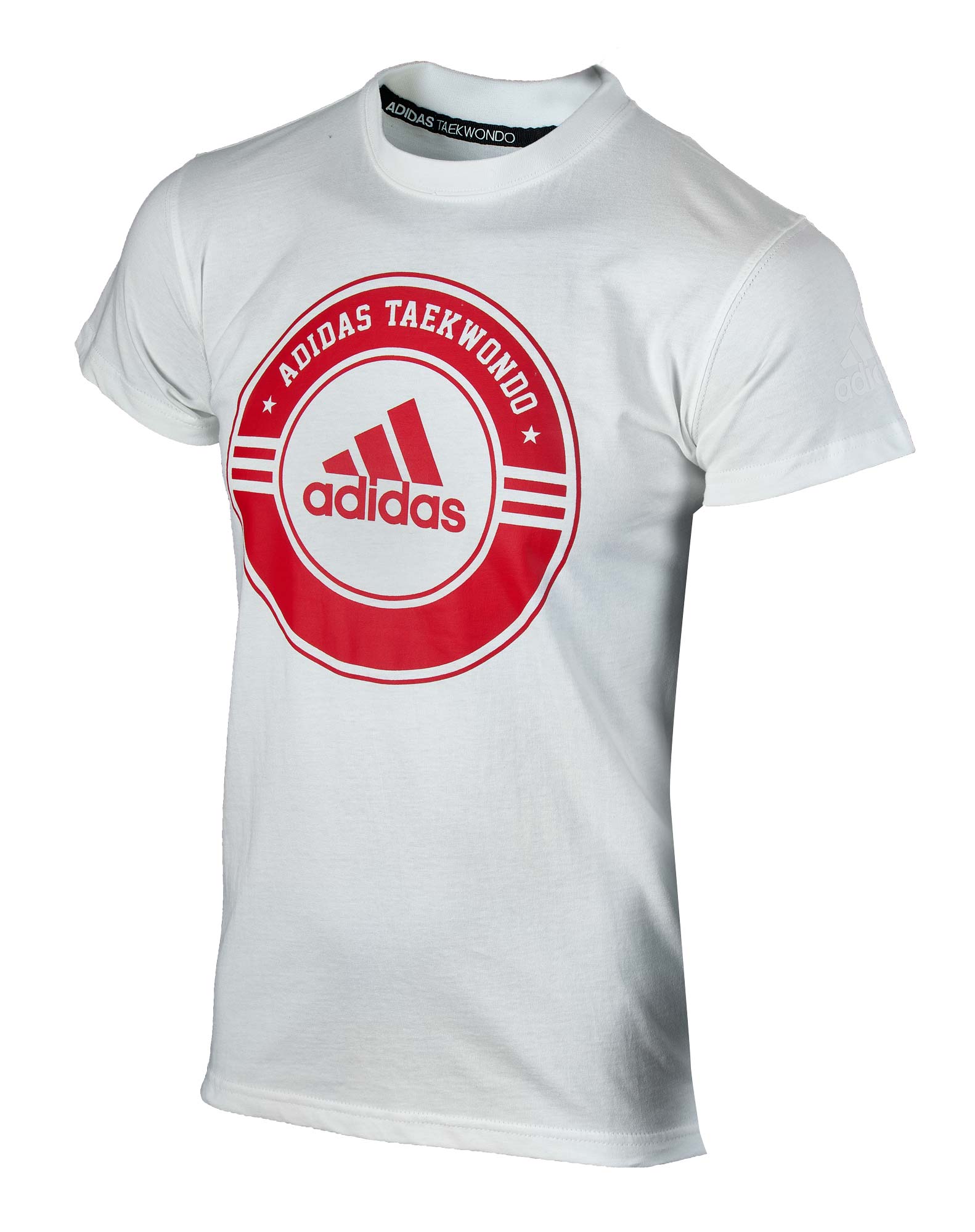 adidas Taekwondo Community Line Shirt Circle weiß/rot, adicsts01T