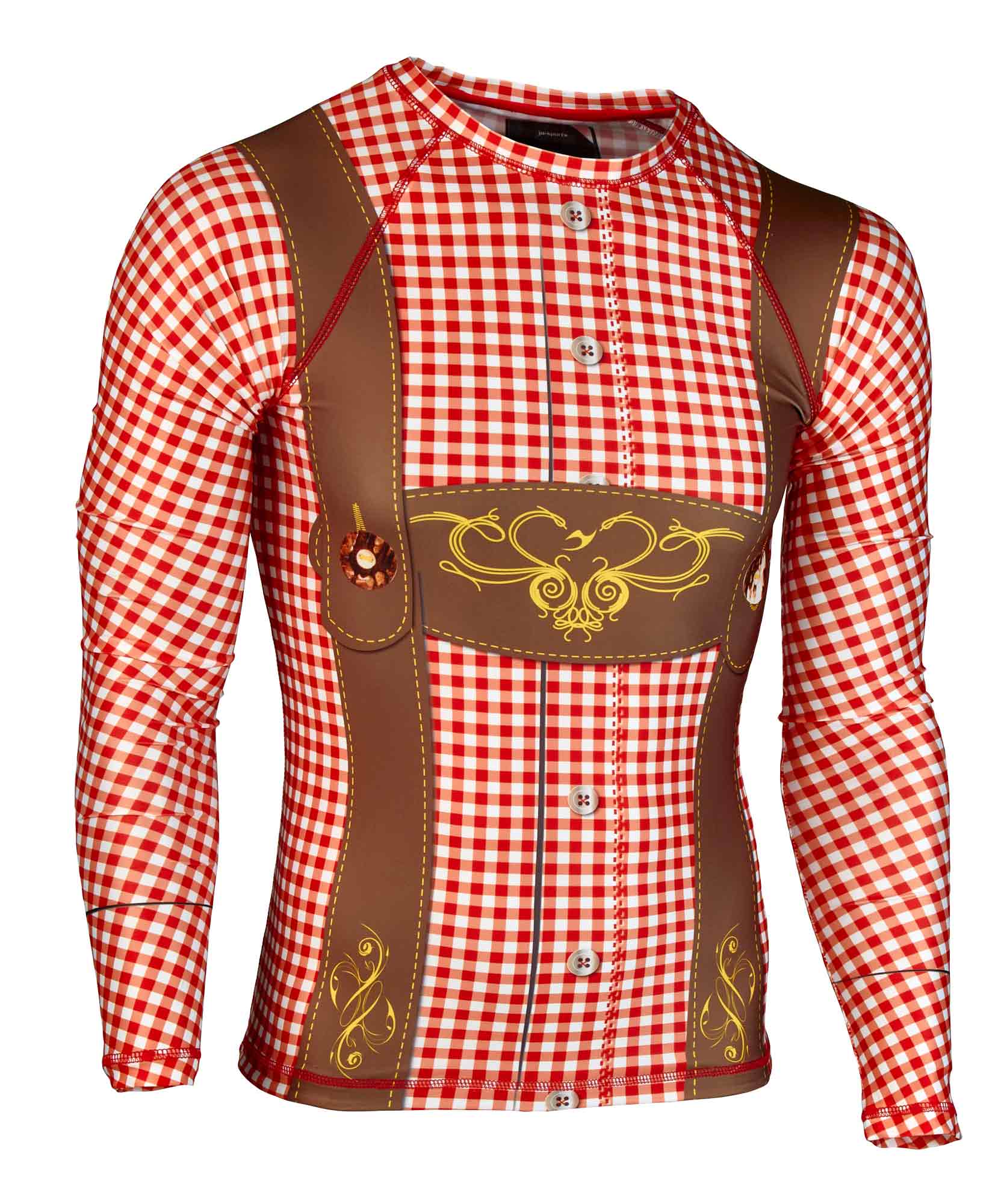 Ju-Sports Rashguard Bavaria C17 rot/weiß