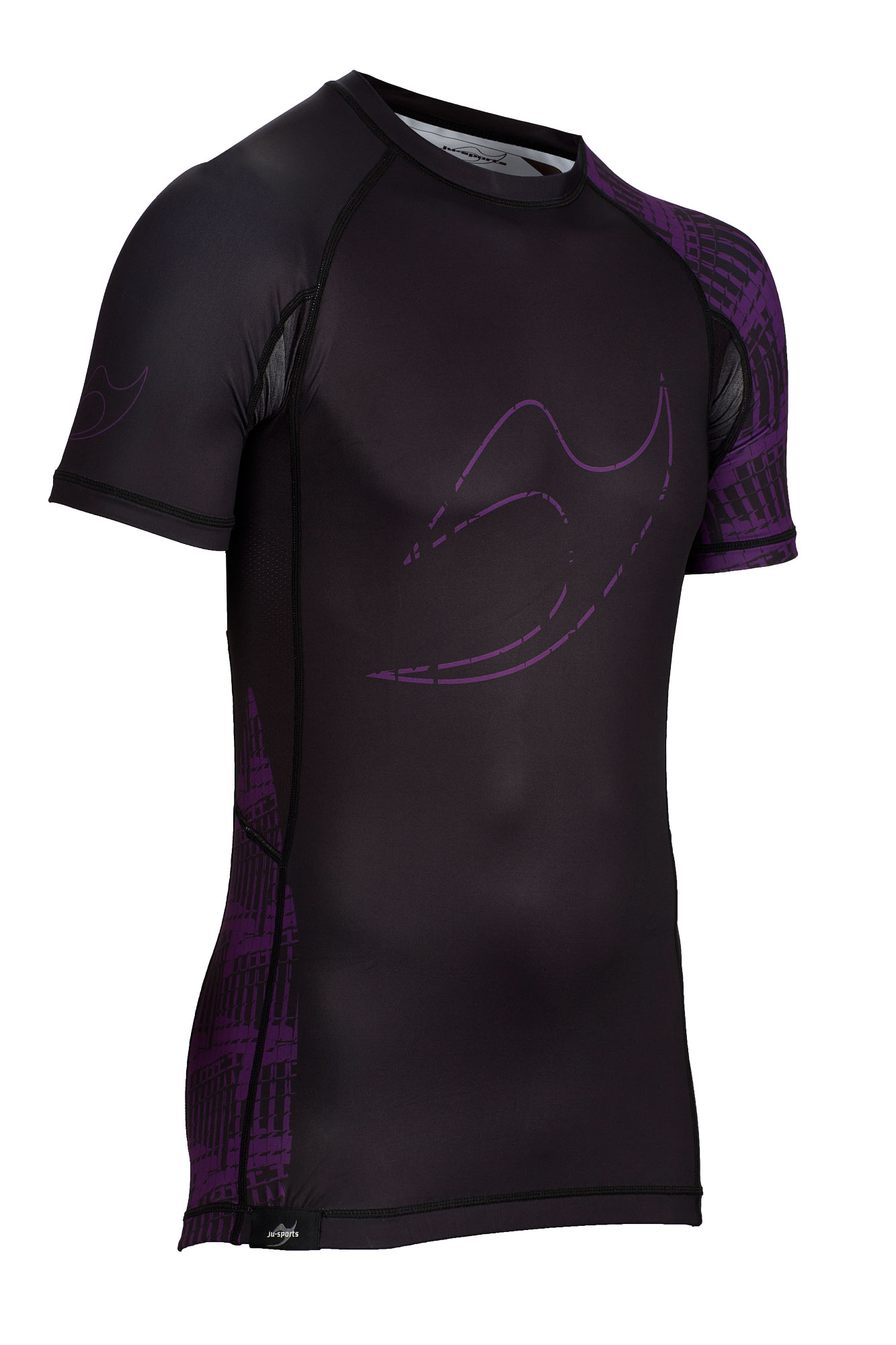 Rank Rashguard RV2 kurzarm black/purple