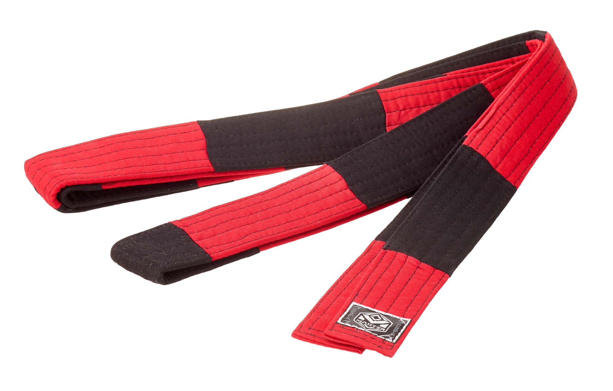 Ju-Sports Großmeistergürtel Master 6. Dan rot/schwarz 4,5 cm
