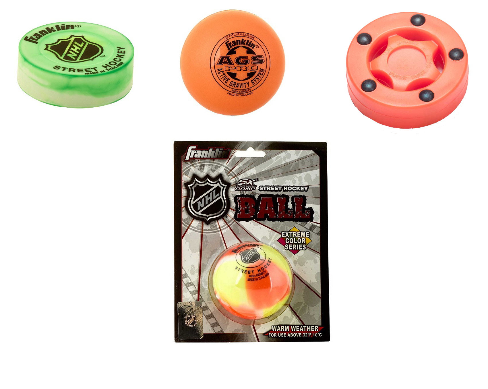 Streethockey Ball & Puck Set standard