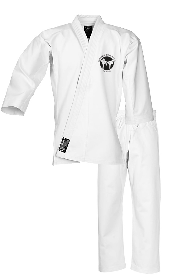 Ju-Jutsu Anzug "Tenno Classic" weiß Budokwai Öhringen Vereinsedition
