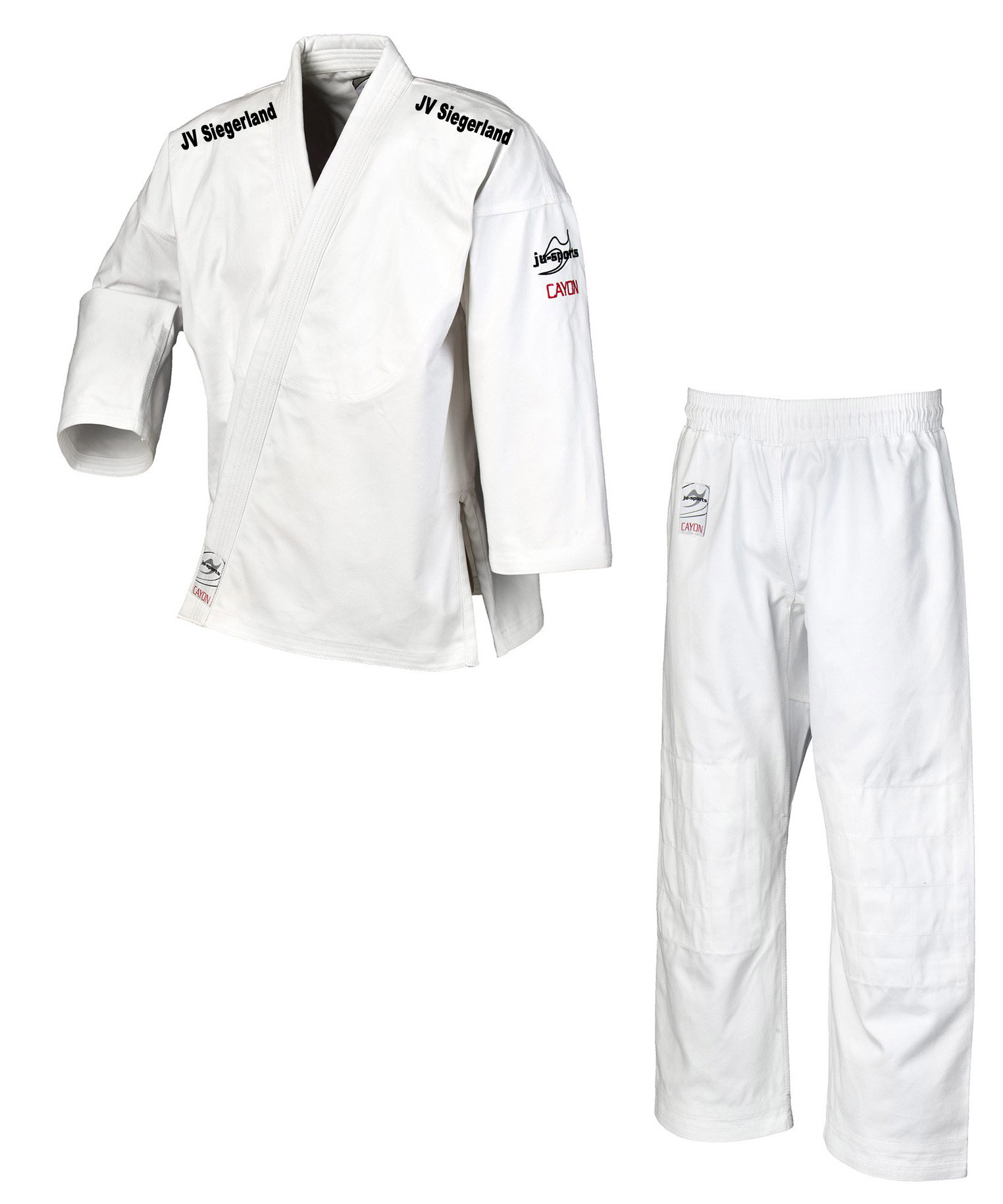 JV Siegerland Ju-Jutsu Anzug Cayon weiß