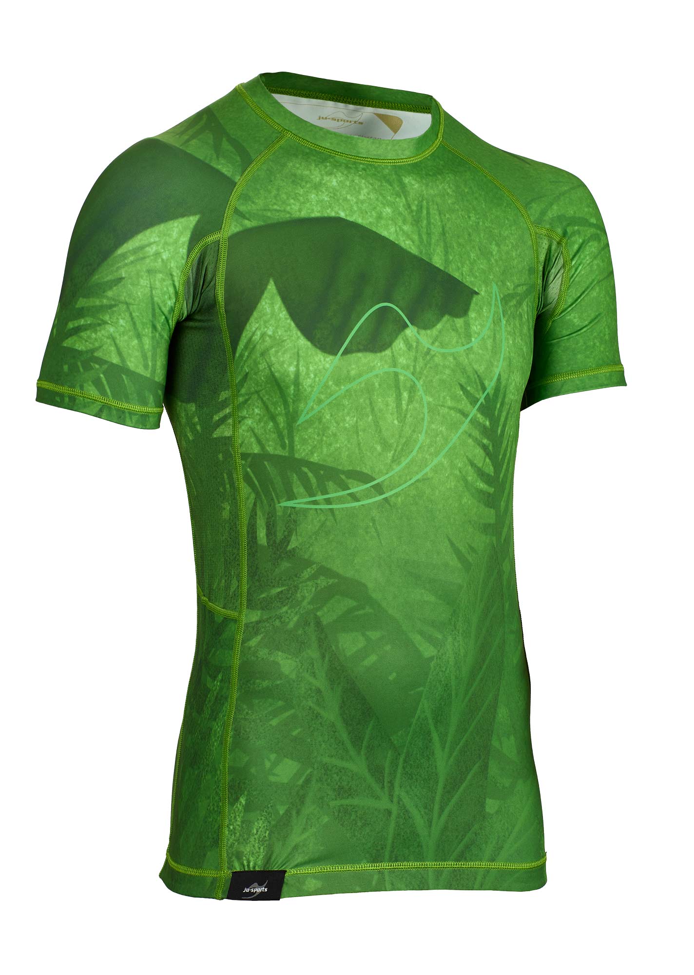 Rashguard DV4 kurzarm wild green