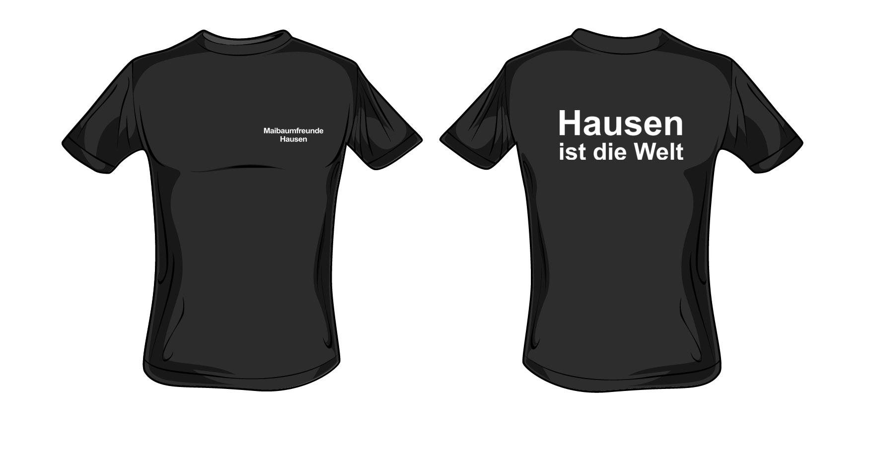 Team Shirt schwarz Maibaumfreunde Hausen