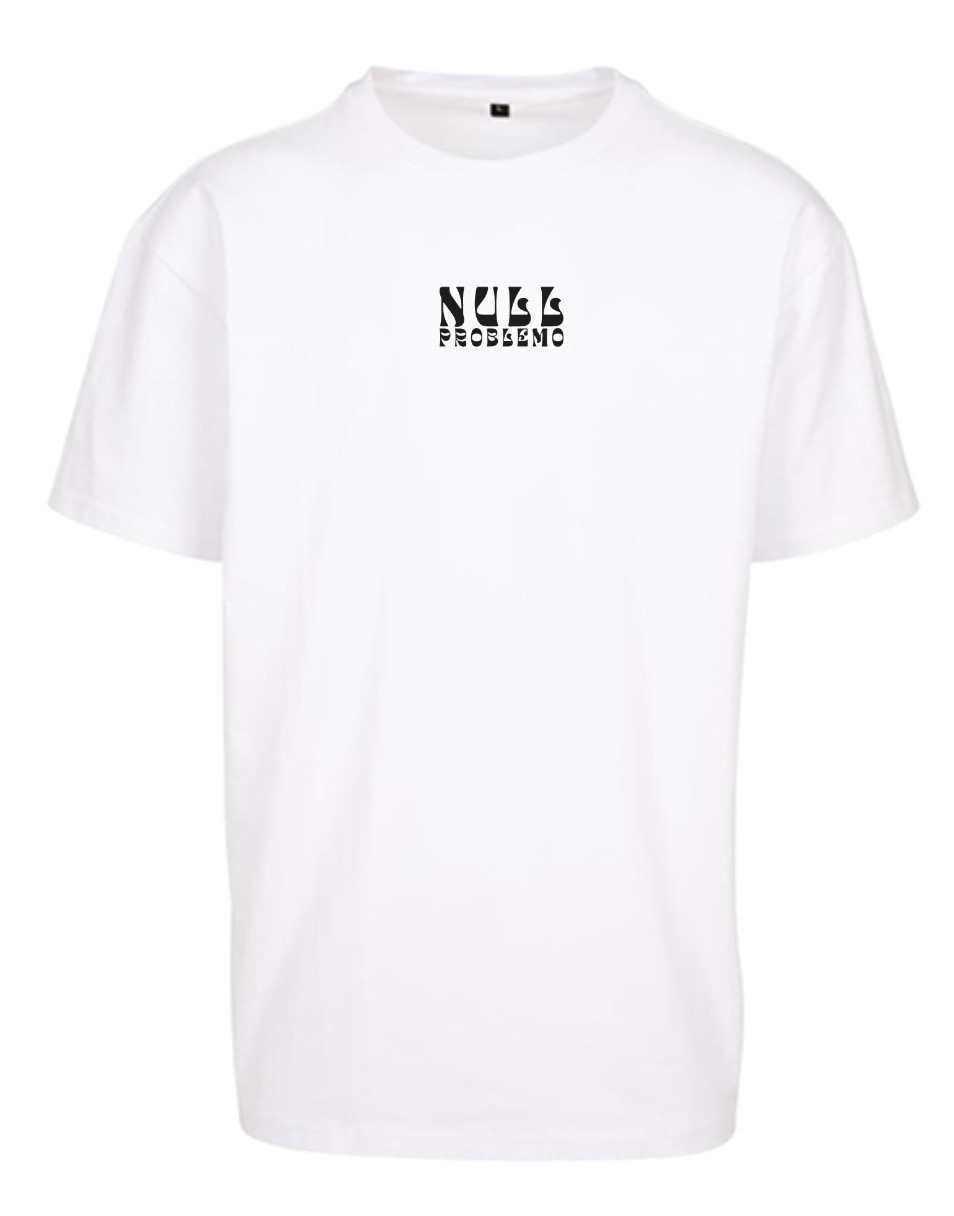 VfL Volkach Motivshirt Oversize "Null Problemo" weiß