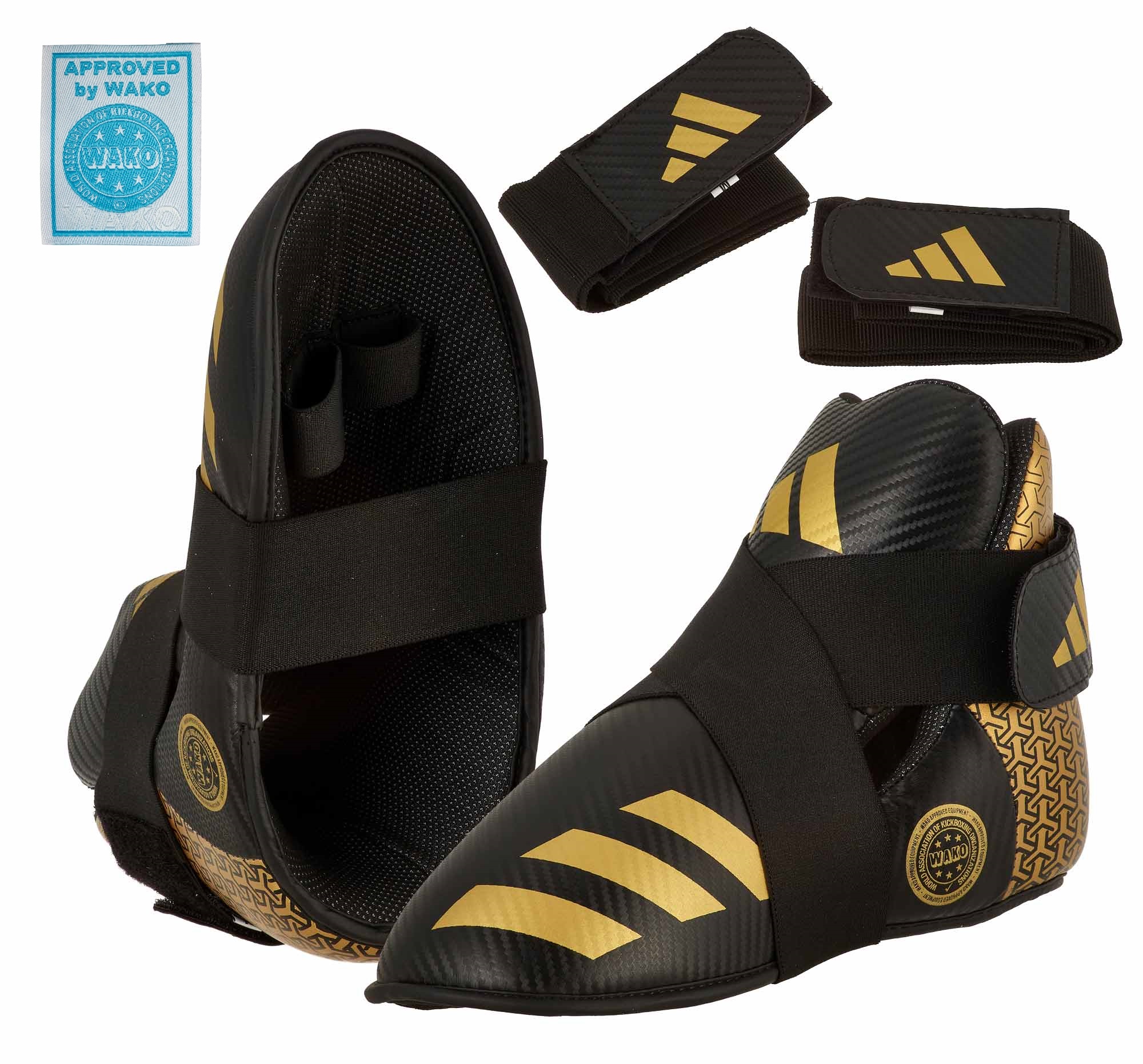 adidas Pro Kickboxing Fußschutz black/gold, adiKBB300HD
