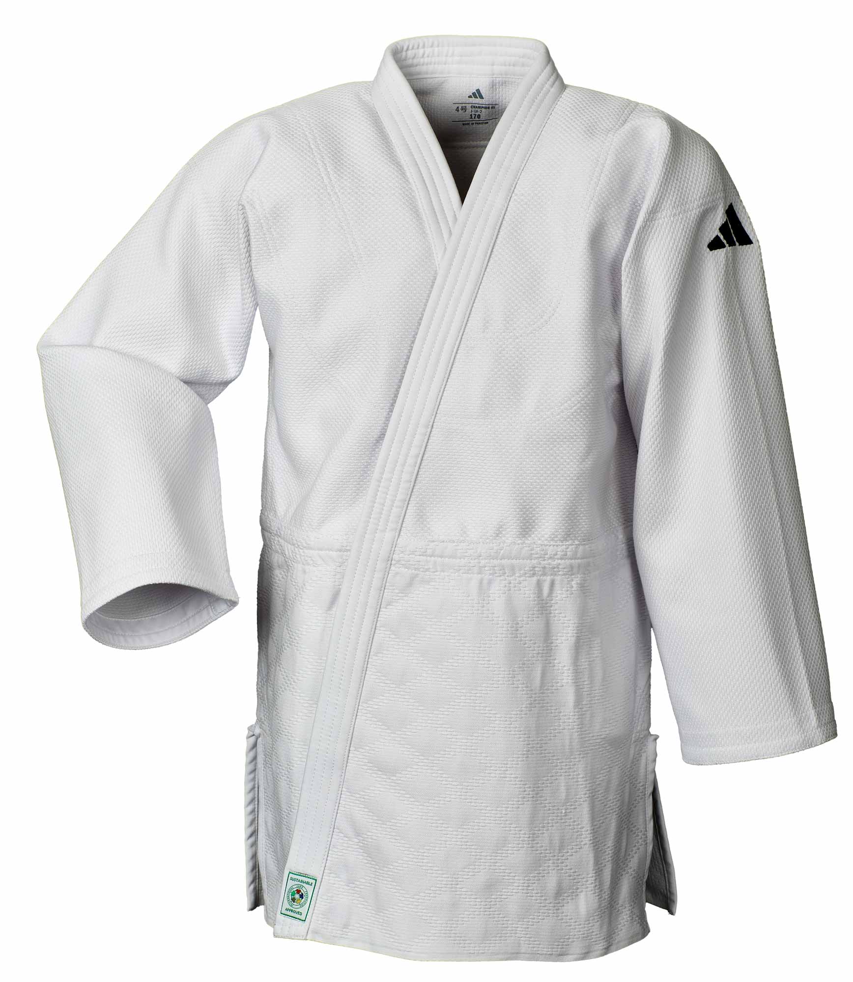 adidas Judojacke CHAMPION III IJF - Model 1 JIJF3 LJ weiß Logo only