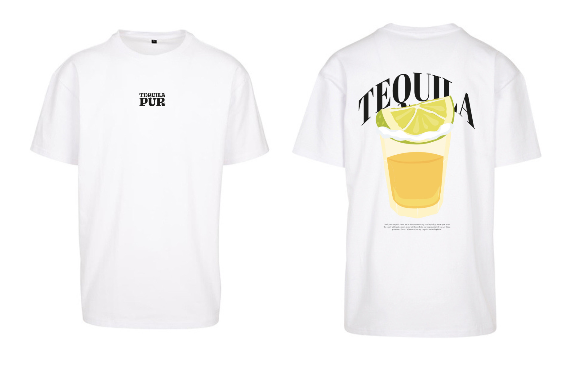 VfL Volkach Motivshirt Oversize "Tequila" weiß