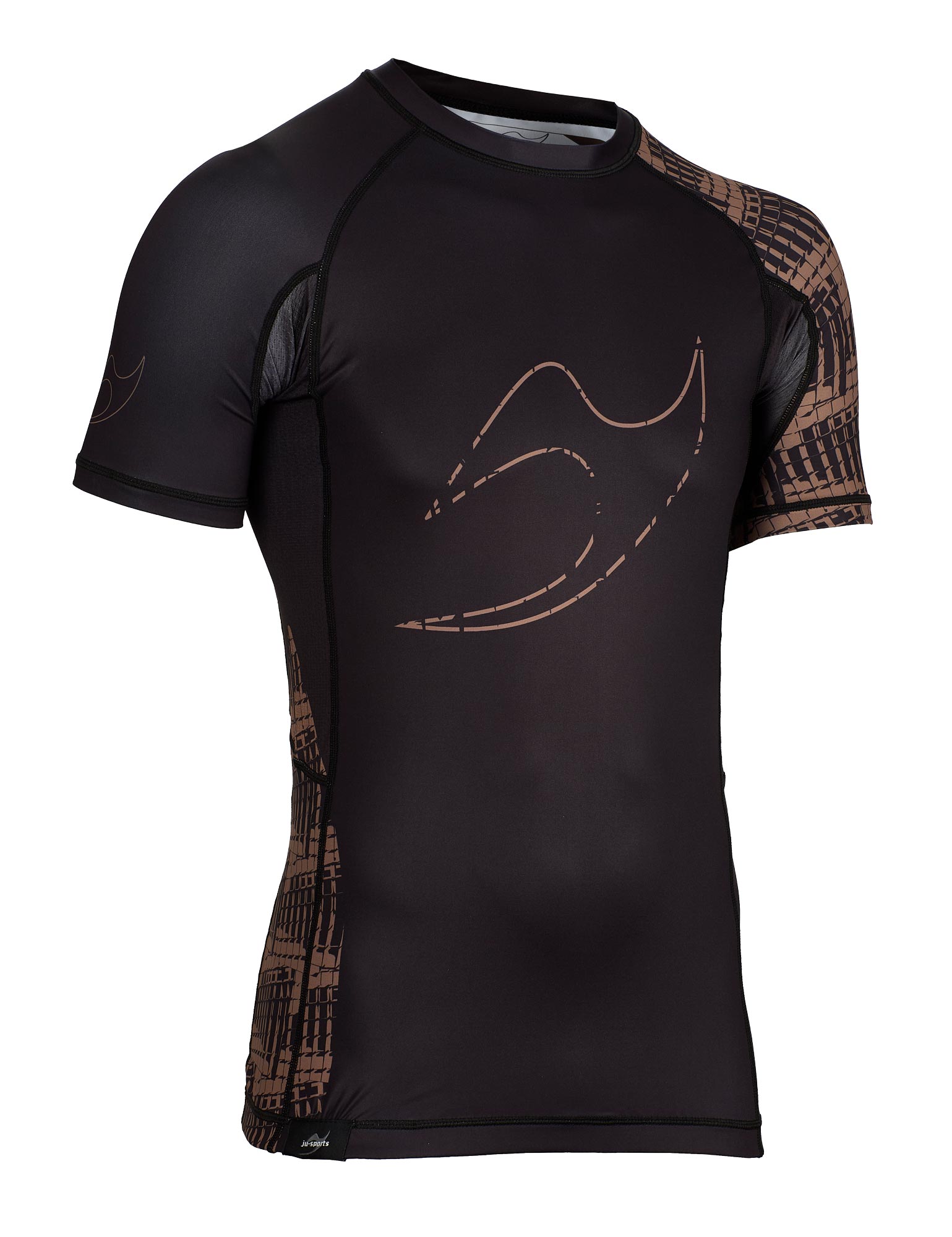 Rank Rashguard RV2 kurzarm black/brown