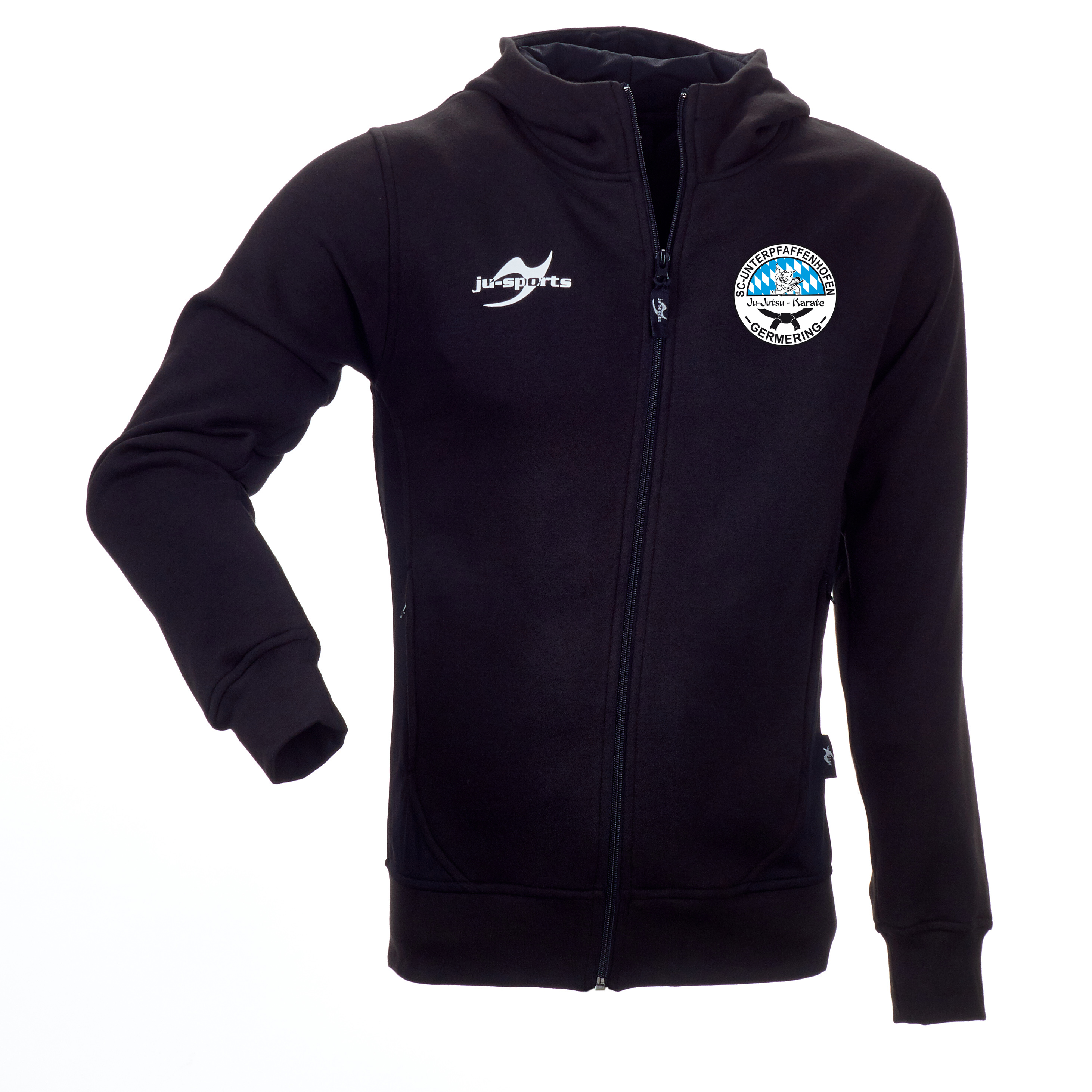 Teamwear Element Core Zip Hoodie schwarz SCUG Karate