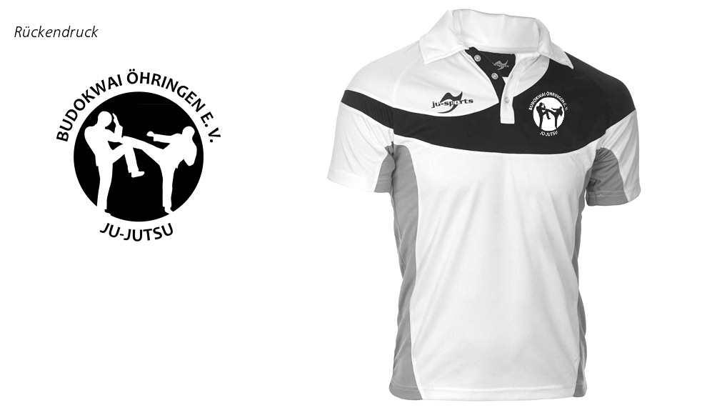 Teamwear Element C1 Polo weiß Budokwai Öhringen Vereinsedition