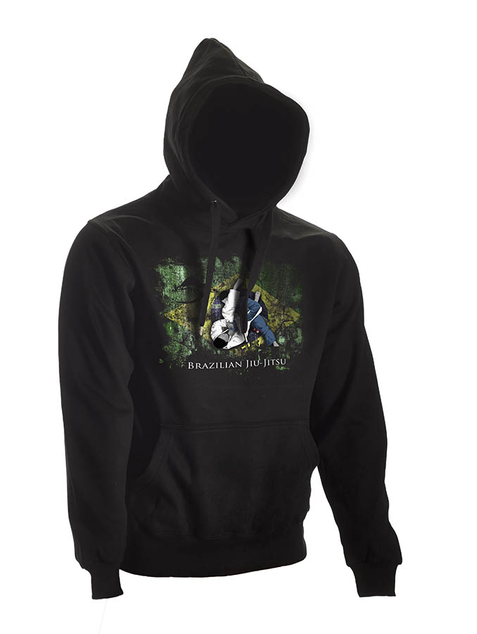 BJJ Hoodie Ground Warrior schwarz