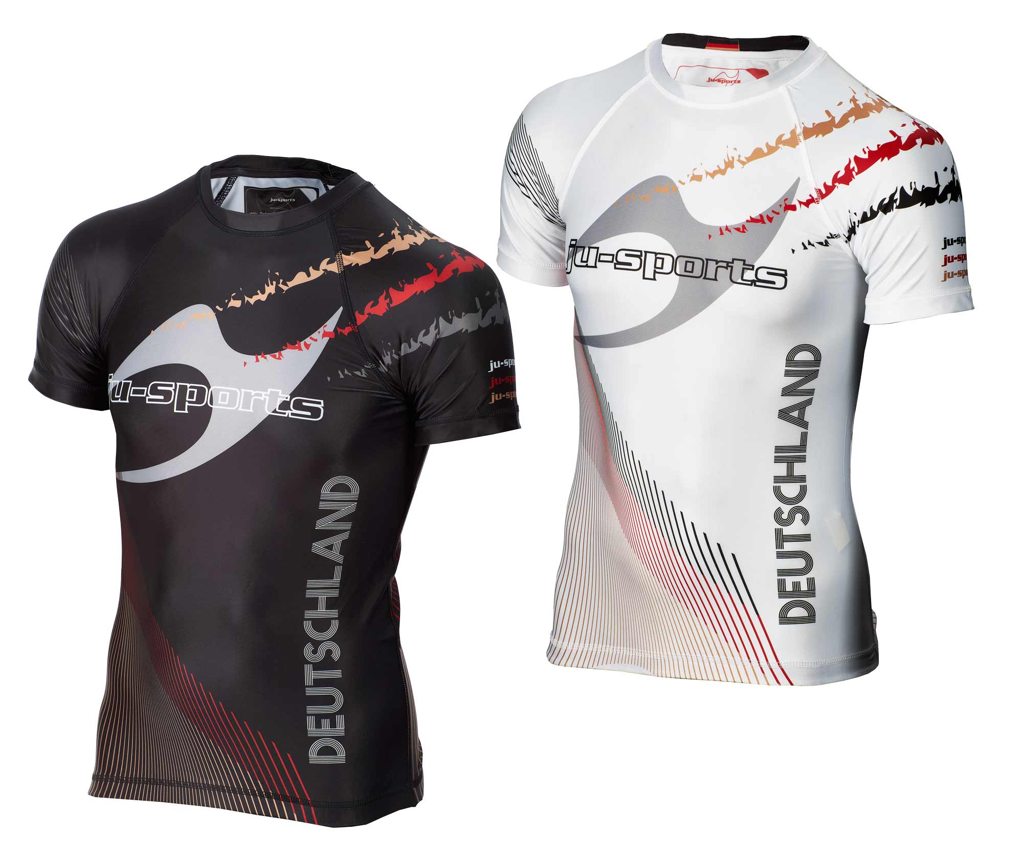 Set - 2 Rashguards Pro C18 Germany weiß & schwarz