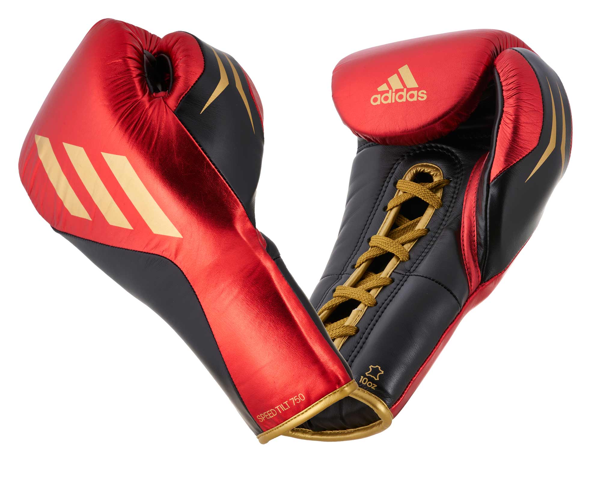 adidas SPEED TILT 750pro Boxhandschuh, schwarz/rot/gold metallic, SPD750FG