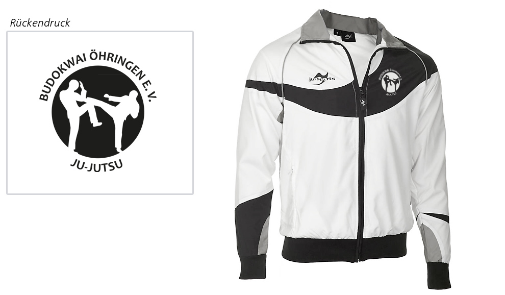 Teamwear Element C1 Jacke weiß Budokwai Öhringen Vereinsedition