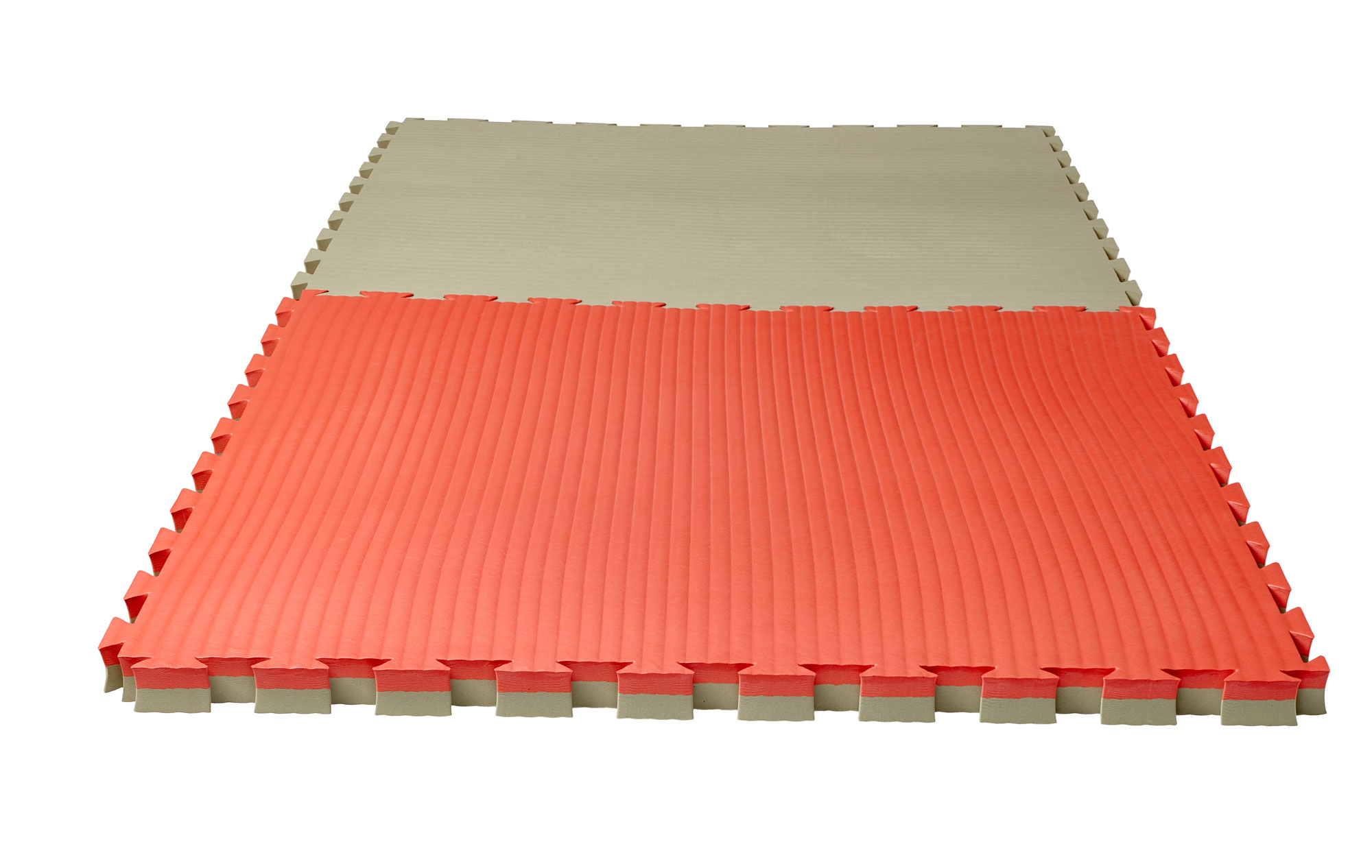 Puzzlematte Pro Tatami 4 cm rot/klassisch grün Wendematte