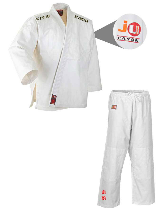 Ju-Jutsu Anzug "Cayon" weiß BC Arolsen Vereinsedition